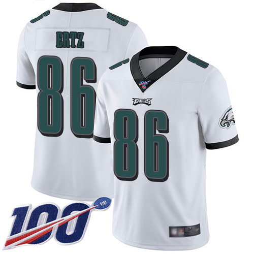 Men Philadelphia Eagles 86 Zach Ertz White Vapor Untouchable NFL Jersey Limited Player Season Football